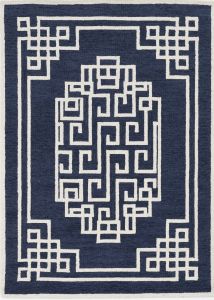 Gramercy 1613 Navy Ivory Maysville Area Rug