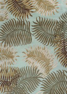 Havana 2612 Aqua Fern View Area Rug