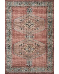 Heidi HEI-05 Spice/Aqua Area Rug