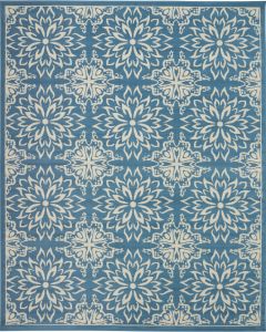 Jubilant JUB06 Ivory/Blue Area Rug