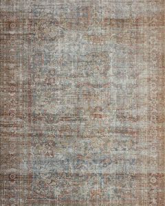 Jules Jul-05 Lagoon/Brick Area Rug