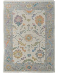 Karina 69G9F Ivory/Orange/Blue Rug