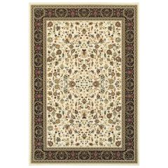 Kashan 108x Ivory/Black Area Rug