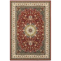 Kashan 119n Red/Ivory Area Rug