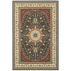 Kashan 119u Navy/Ivory Area Rug