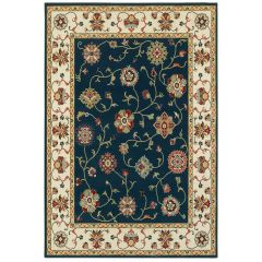 Kashan 2336b Navy/Ivory Area Rug