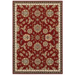 Kashan 370r Red/Multi Area Rug