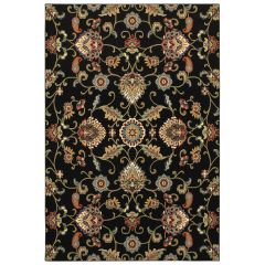 Kashan 9946k Black/Multi Area Rug