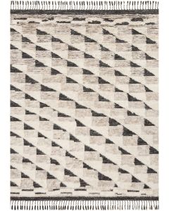 Khalid KF-02 Natural/Black Area Rug