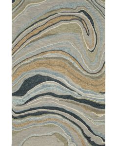 Kipton KIP07 Grey/Blue Area Rug