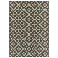 Latitude 1904k Grey/Orange Area Rug