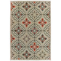 Latitude 709y Grey/Orange Area Rug