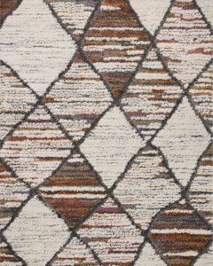 Levitt Shag LEV-05 Ivory/Fiesta Area Rug