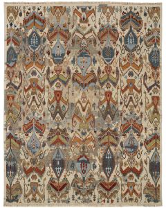 Leylan 0563F Tan/Ivory/Orange Rug
