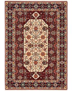 Lilihan 1802w Red/Ivory Area Rug