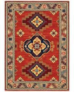 Lilihan 5504p Red/Multi Area Rug