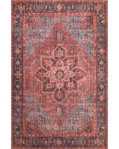 London 4805 Red Area Rug