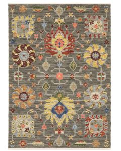 Lucca 8111k Grey/Multi Area Rug