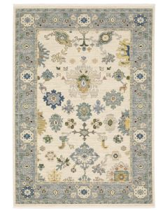Lucca 846h Ivory/Blue Area Rug
