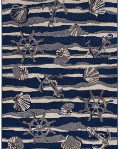 Lucia 2776 Blue Seashore Area Rug
