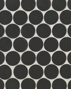 Makoto Kuroi Black Matte Glazed Porcelain 2" Mosaic Tile