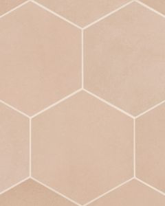 Makoto Momoiro Blush Matte Glazed Porcelain 10"x11.5" Tile