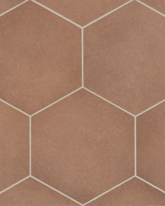 Makoto Umi Terracotta Matte Glazed Porcelain 10"x11.5" Tile