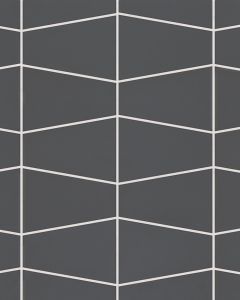 Marin Black Sea Matte Porcelain Trapezoid Mosaic Tile