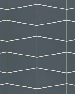 Marin Midnight Tide Matte Porcelain Trapezoid Mosaic Tile