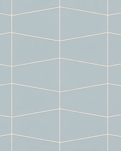 Marin Misty Blue Matte Porcelain Trapezoid Mosaic Tile
