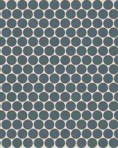 Marin Ocean Teal Matte Porcelain 3/4" Penny Mosaic Tile