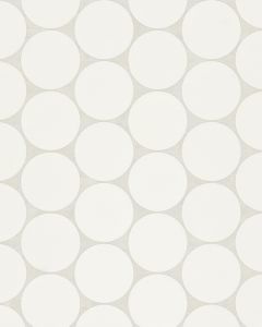 Marin Pearl White Matte Porcelain 2" Penny Mosaic Tile