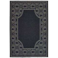 Marina 1247k Black/Ivory Area Rug