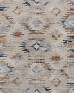 Melrose 39ULF Ivory/Blue/Brown Area Rug