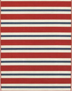 Meridian 5701r Red/Blue Area Rug