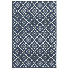Meridian 5703b Navy/Ivory Area Rug