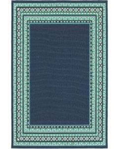 Meridian 9650b Navy/Green Area Rug