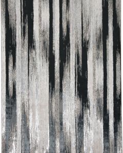 Micah 3338F Black/Silver Area Rug