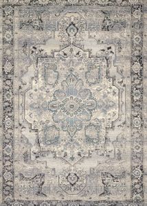 Mika MIK-01 Grey/Blue Area Rug