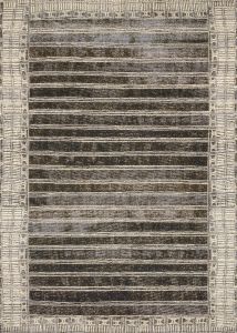 Mika MIK-07 Charcoal/Ivory Area Rug