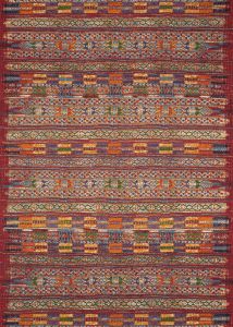 Mika MIK-09 Red/Multi Area Rug