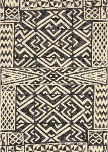 Mika MIK-13 Ivory/Black Area Rug