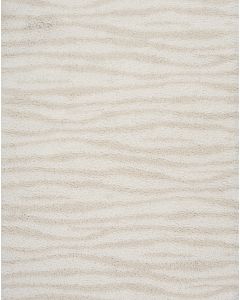 Modern Shag MMD05 Ivory Beige Area Rug