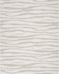 Modern Shag MMD05 Ivory Grey Area Rug