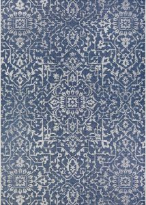 Monte Carlo Palmette Navy/Ivory Area Rug