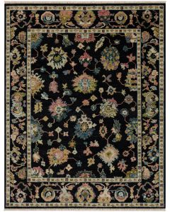 Percival Morgan Black Area Rug