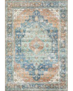 Myers Park myp03 Rust/Blue Area Rug