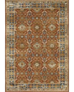 Naples 1204X Rust/Blue Area Rug
