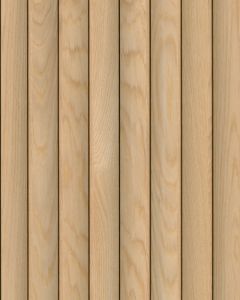 Acoustic Reeded Wood Slat Wall Panel Natural