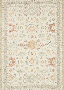 Norabel NOR-03 Ivory/Rust Area Rug